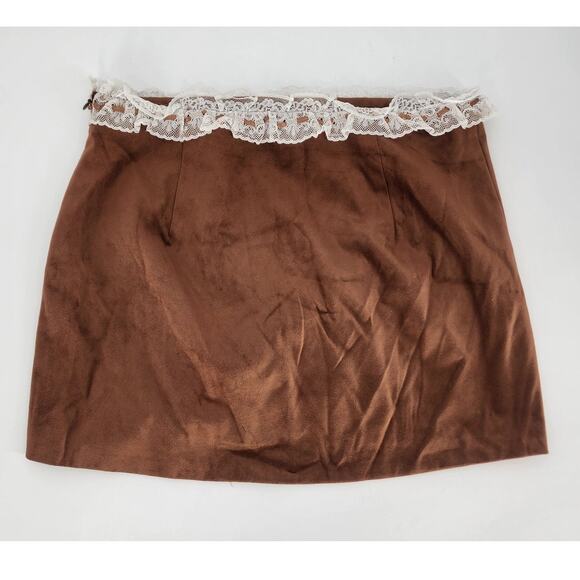 For Love & Lemons Hadley Faux Suede Prairie Set Women's Size Small - Picture 6 of 14